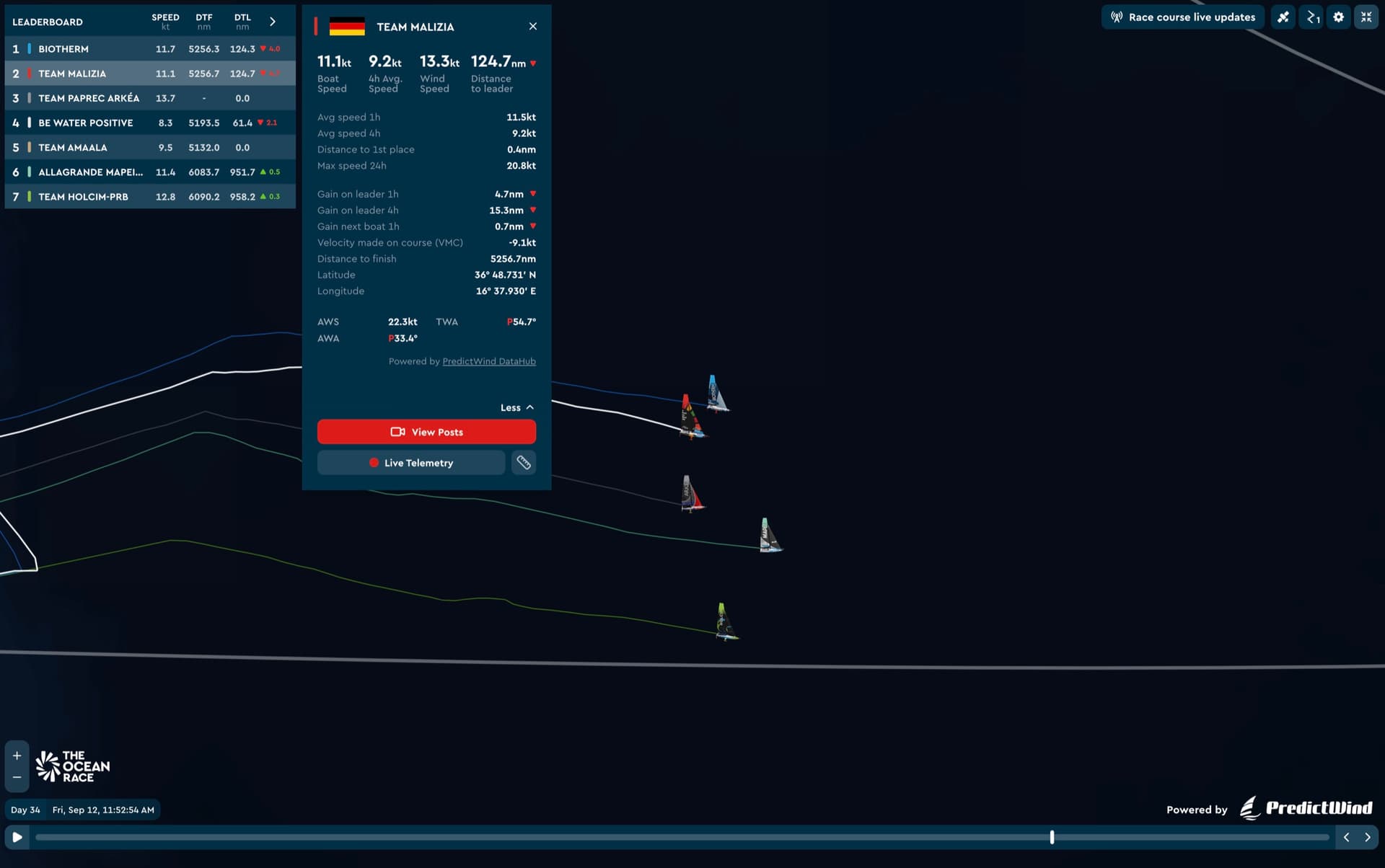 Ocean Race Europe desktop view 2
