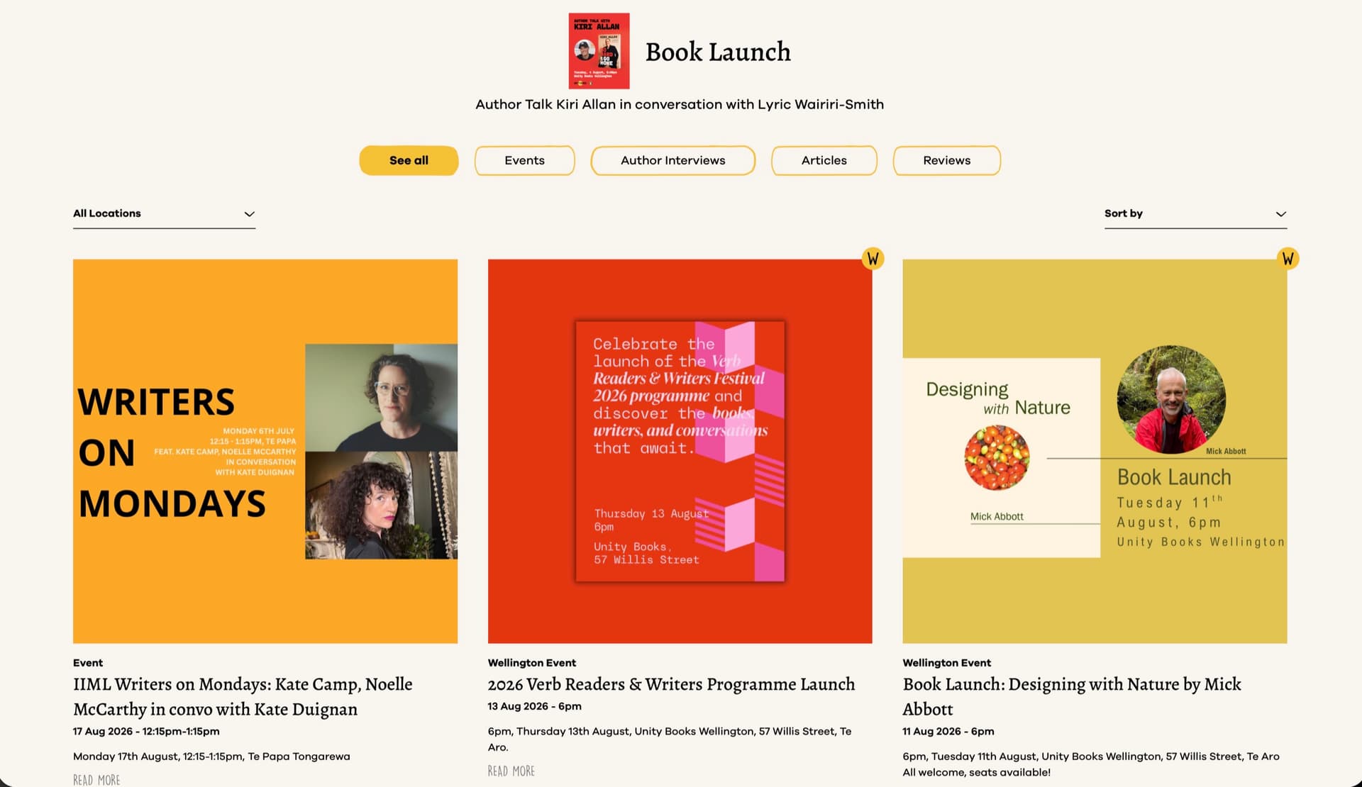 Unity Books desktop view 1